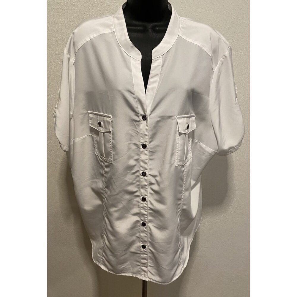 Laura Scott Woman Womens Size 24/26 Blouse Short Sleeve